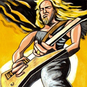 JAMES HETFIELD PRINT affiche metallica