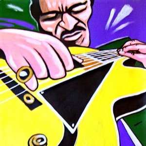 Joe Pass Jazz Guitar Print Poster