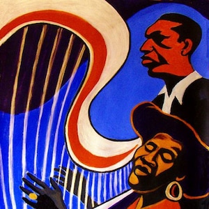 Alice Coltrane Print Poster Jazz Harfe Klavier John Coltrane