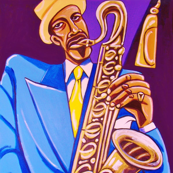 Clifford Jordan Print Poster Jazz Saxophone Sax