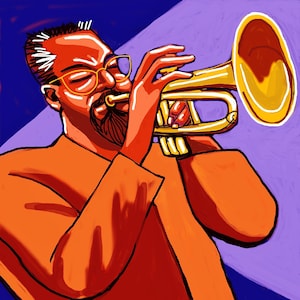 Lester Bowie Imprimer Affiche Trompette Jazz