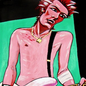 Sid Vicious Print Poster Punk Rock Bass