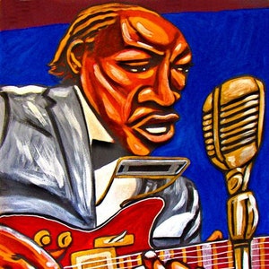 Jimmy Reed Electric Blues Print Poster