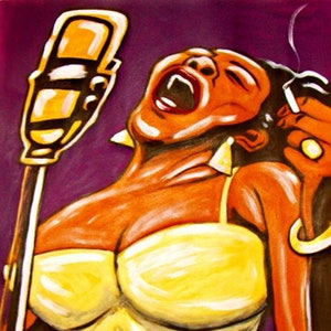Dinah Washington Print Poster Jazz Singer