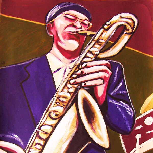 Gary Smulyan Print Poster Jazz Baritone Saxophone