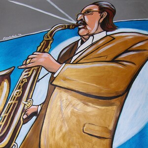 Jerry Dodgion Print Poster Jazz Saxophon