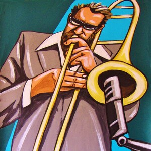 Jimmy Knepper Print Poster Jazz Trombone