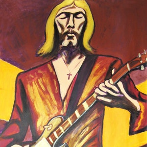 DUANE ALLMAN PAINTING southern blues rock