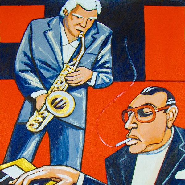 Charlie Mariano Jazz Sax Print Poster Tete Montoliu Hammond Organ