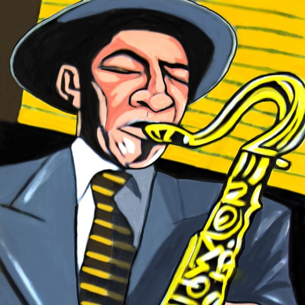 Illinois Jaquet Print Poster Jazz Saxophone