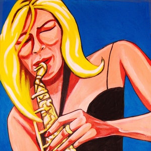 Candy Dulfer Print Poster Jazz Sax