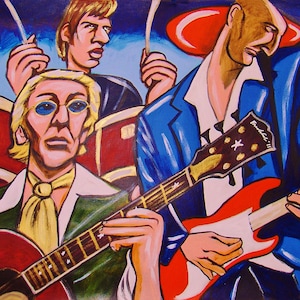 The Who Print Poster Concert Roger Daltrey Pete Townshend