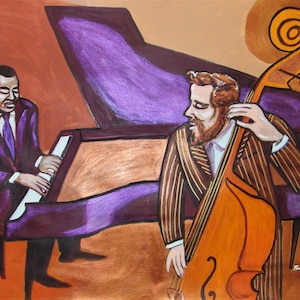 Oscar Peterson Piano Jazz Print Poster Niels-Orsted Pedersen Bass