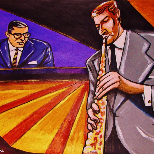 Tony Scott Bill Evans Print Poster Jazz Sax