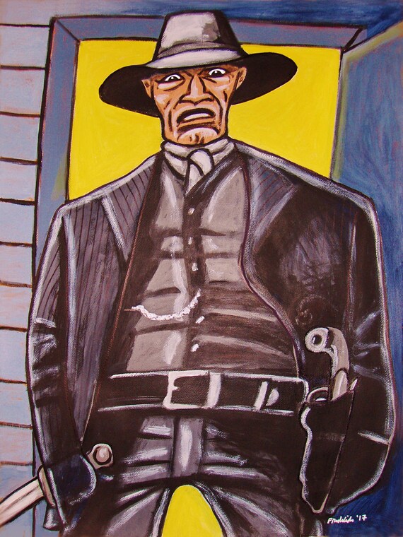 Westworld Painting of The Man in Black HBO