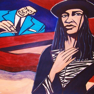 Abbey Lincoln Plakat wydrukowany Śpiewak jazzowy
