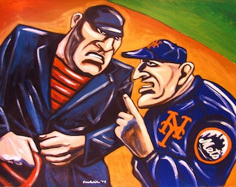 Casey Stengel New York Mets Baseball Print Poster
