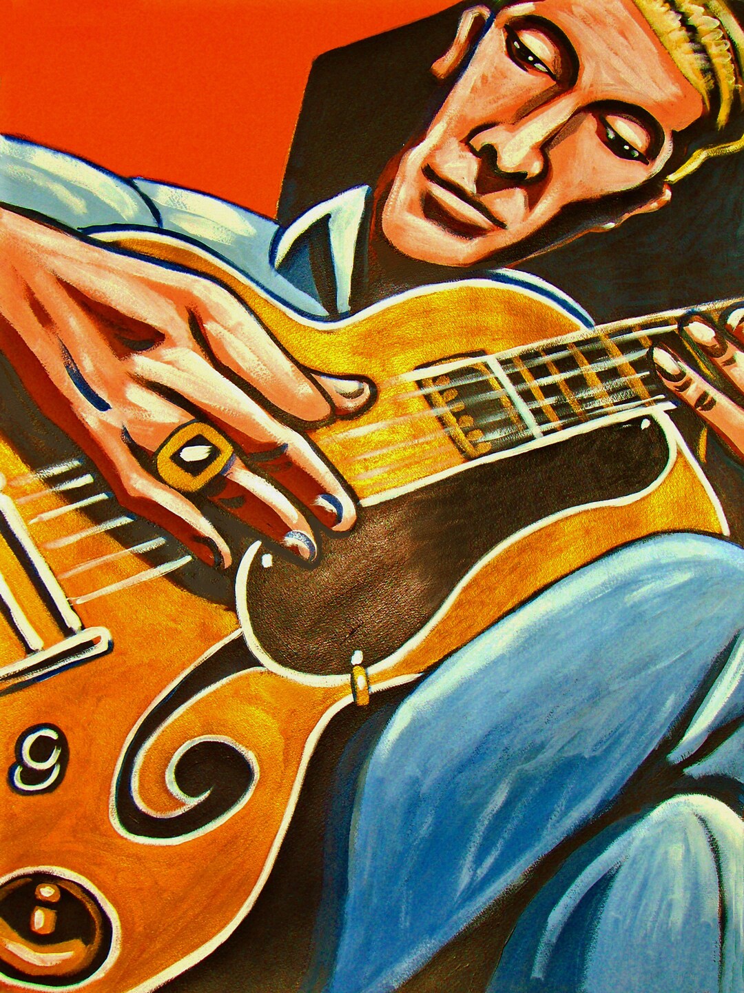 Les Paul Print Poster Electric Guitar Master - Etsy