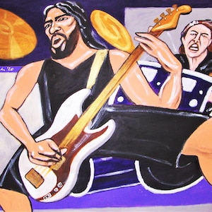 Metallica Print Robert Trujillo Bass Lars Ulrich Drums And Justice For All cd