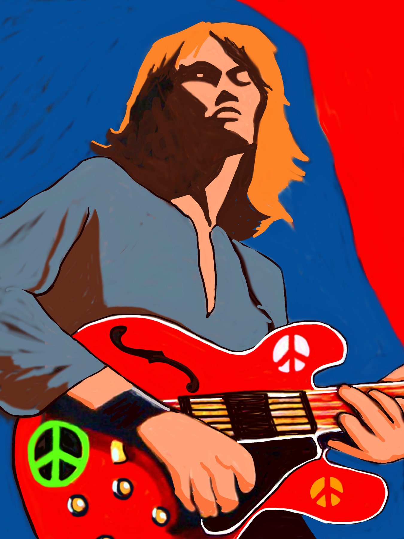 Alvin Lee Woodstock Print Poster - Etsy