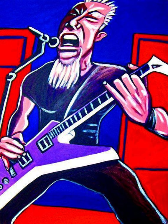 James Hetfield Metallica Druck Poster Etsy
