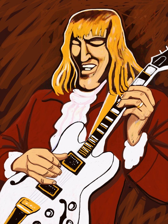Rock Guitar Gods Print Poster Etsy