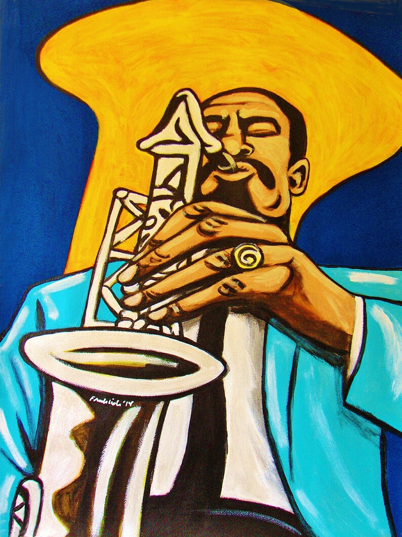 Eric Dolphy Jazz Saxophone Sax Painting image 1