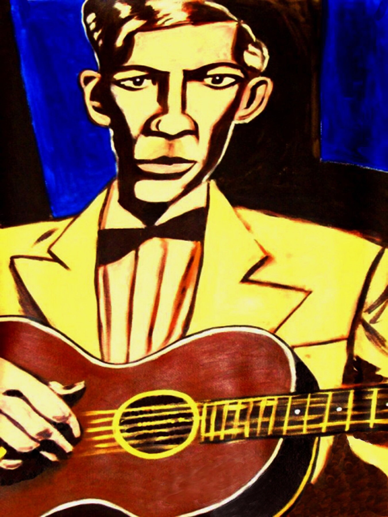 Charlie Patton Delta Blues Guitar Print Poster - Etsy