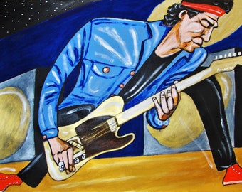 Keith Richards Original Painting