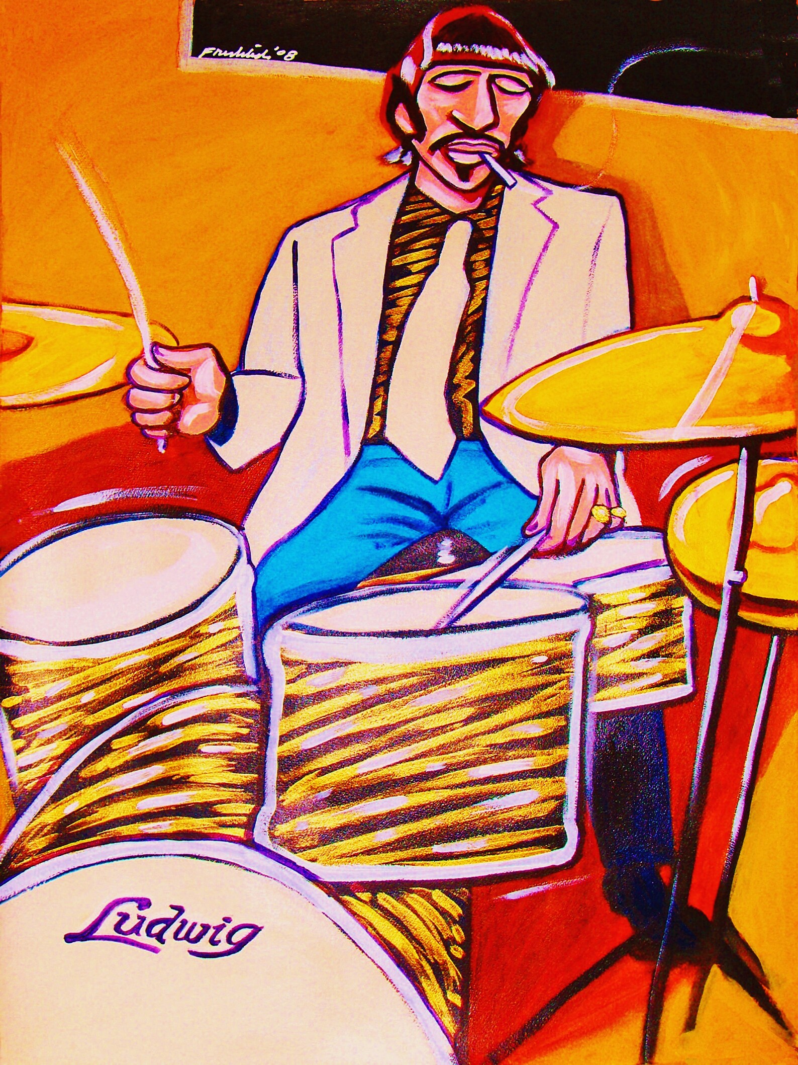 Famous Drummers Print Poster Etsy