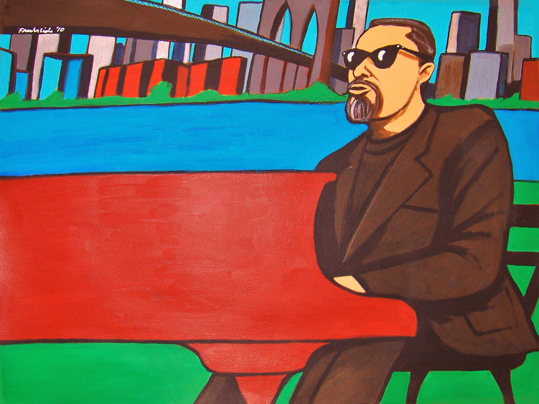 Billy Joel Piano Man Brooklyn Bridge Print Poster