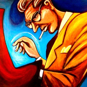 Bill Evans Jazz Piano Print poster