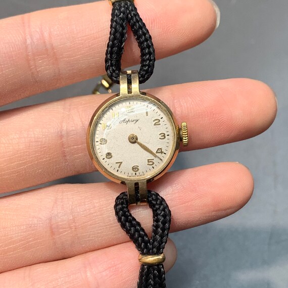 Art Deco 9K Gold Asprey Wrist Watch - image 2