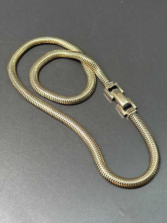 Vintage 14K Snake Chain Necklace 16”