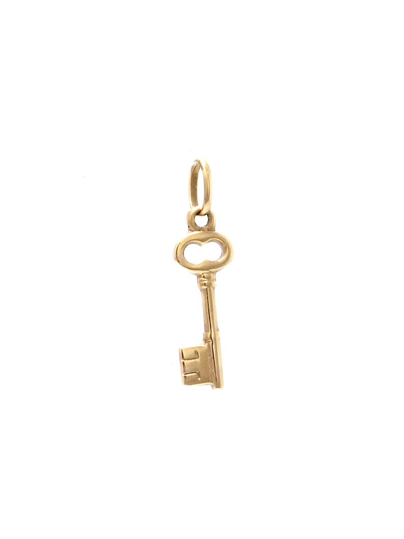 Mini Key Charm Vintage 18K Gold Mini Key Charm - Etsy