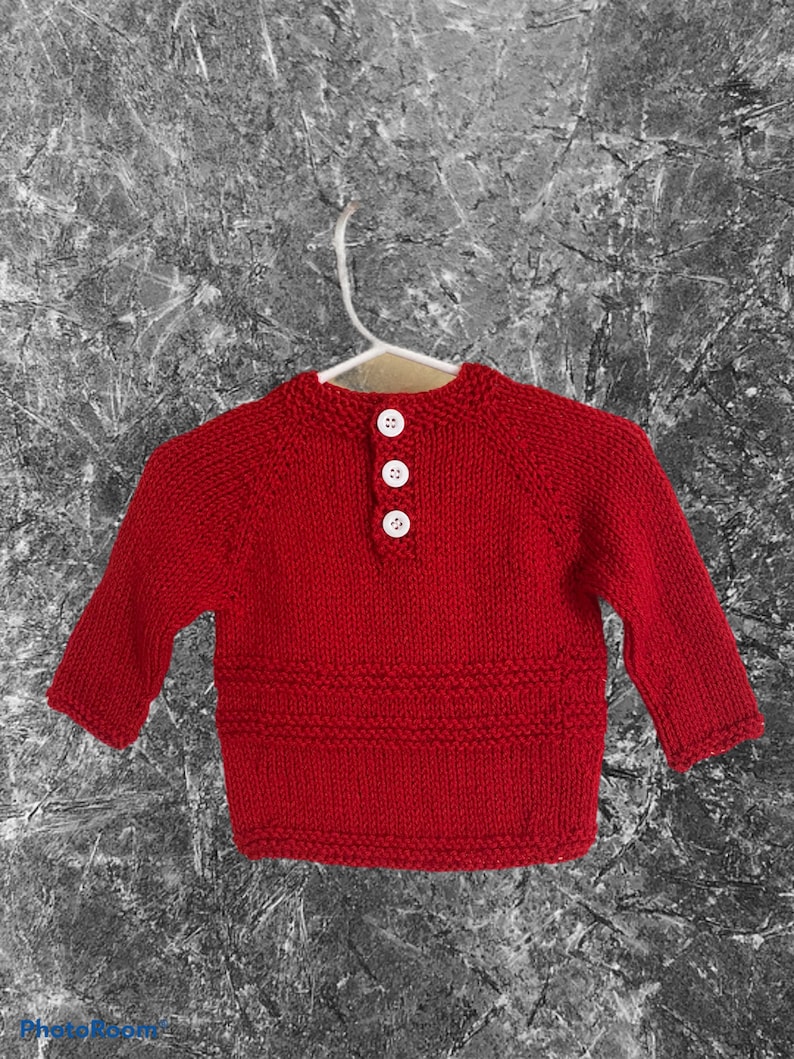 Knit baby sweater 0-3 months Baby Shower Gift Christmas present baby boy /& girl clothes