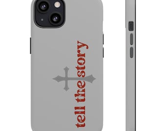 Funda para teléfono con cruz cristiana, narrativa religiosa, resistente a impactos