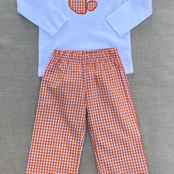 Toddler Boys Gingham Pants Etsy