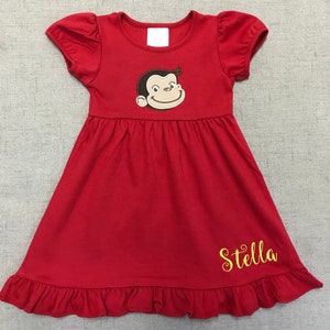 Curious George Dress - Etsy Curious George Dress - Etsy