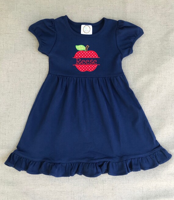 smocked apple dress