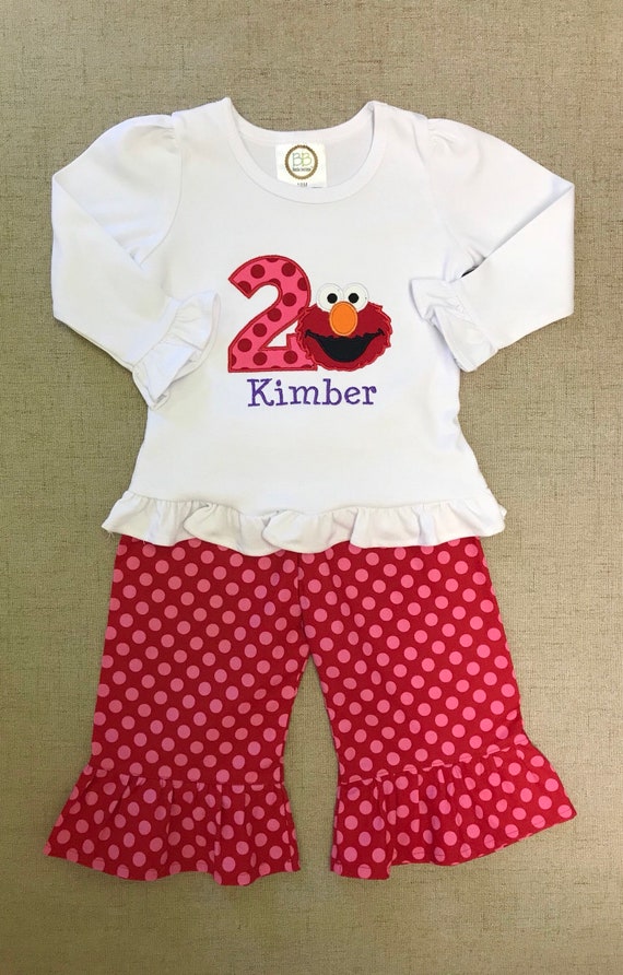 elmo birthday outfit girl
