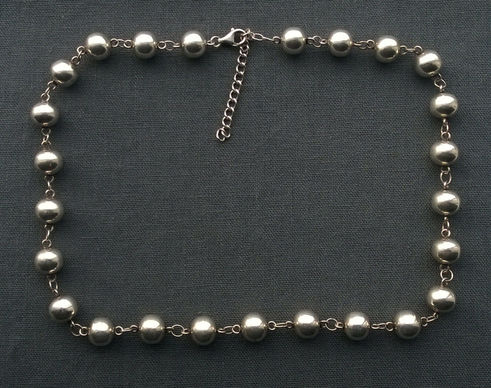 silver bauble necklace
