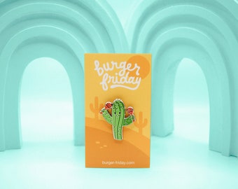 Happy Cactus Enamel Pin