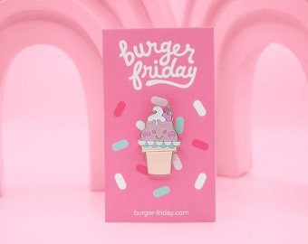 Ice Cream Enamel Pin