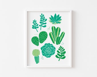 Succulents - Green