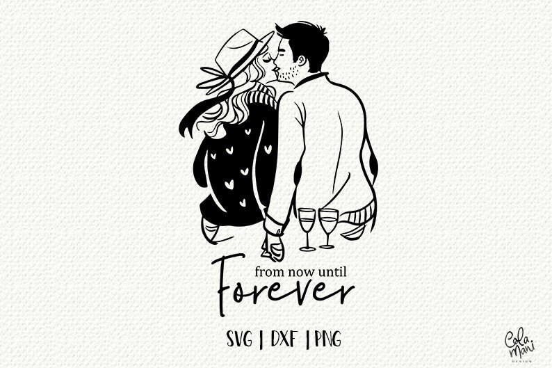 Download Romantic Couple SVG Valentine SVG Love Picnic Heart | Etsy