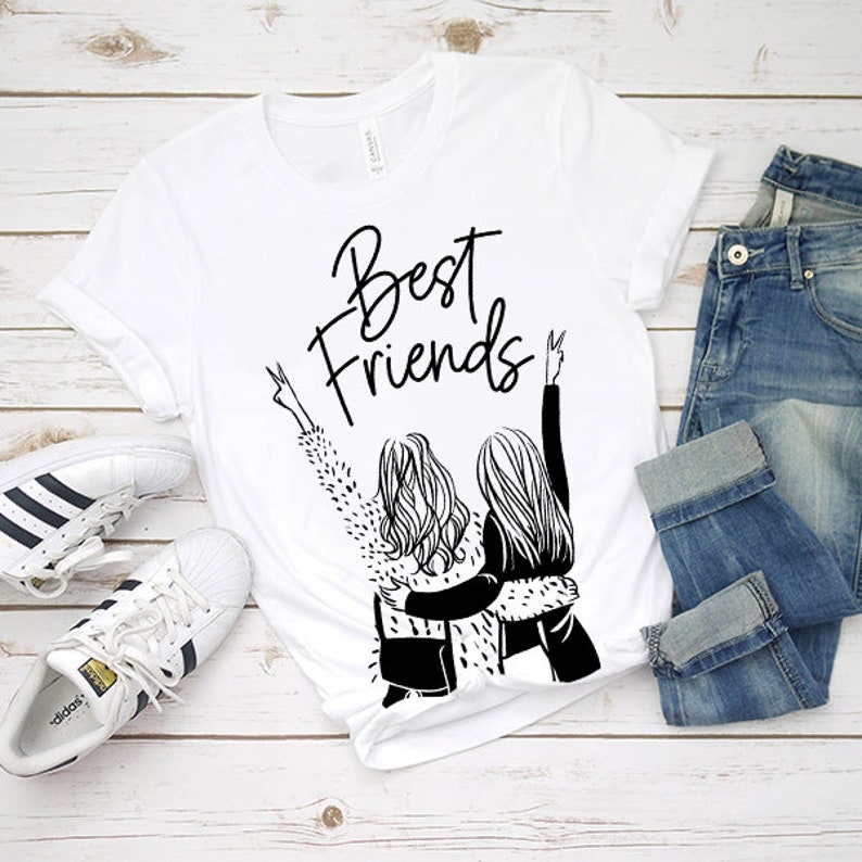 Download Best Friends Shirt SVG Friends Forever T-shirt Diy PNG | Etsy
