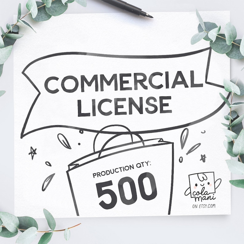Download Commercial License SVG cut files instant download Digital | Etsy