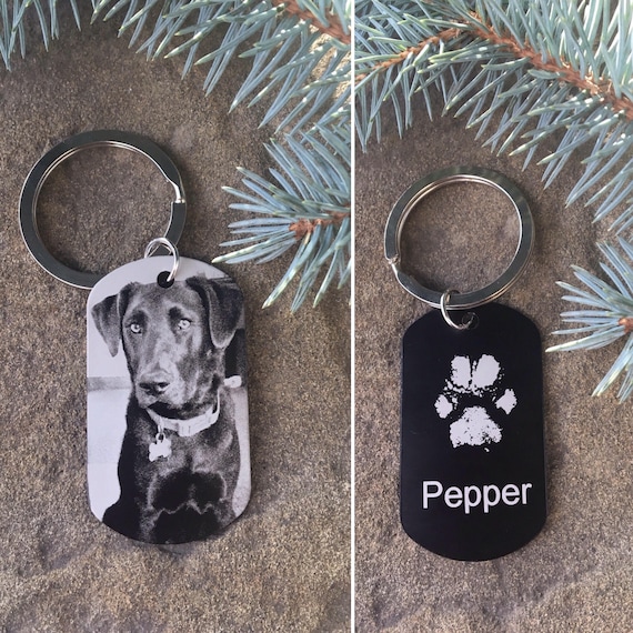 Laser Engraved in Memorial Keychains Pet Memorial Etsy Canada