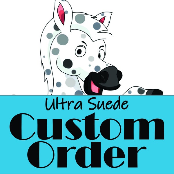 CUSTOM order Valdene - Ultra Suede IRON ON - 1x1.25 - Mandarin - 25pcs - Cozy Cuff - no holes